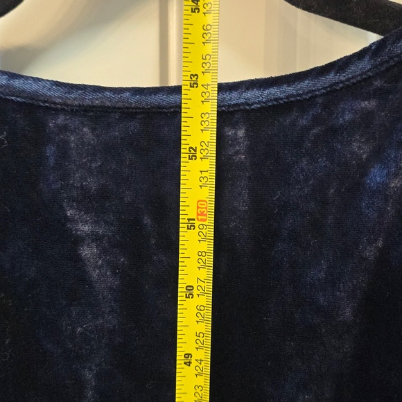 Anthropologie Somerset Velvet Maxi Dress Midnight Blue Size Small - Picture 8 of 11